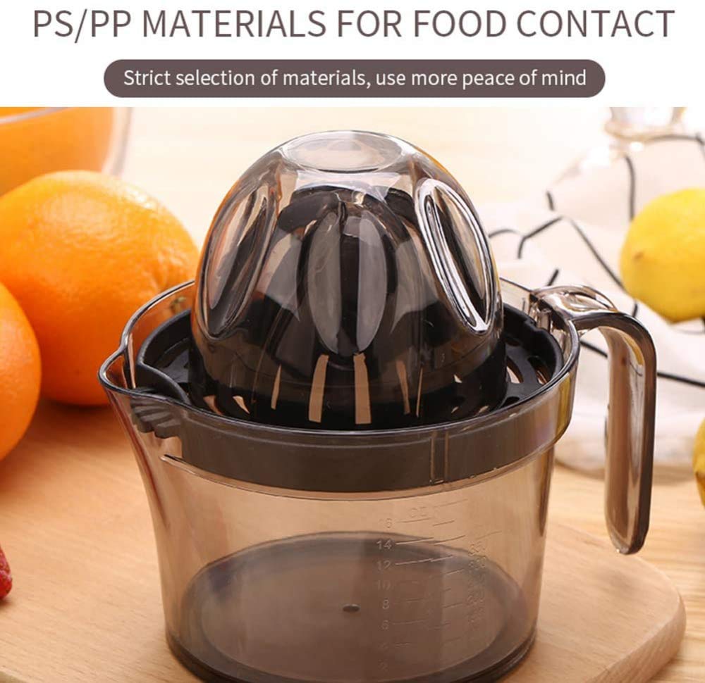 Premium Manual Citrus Juicer - Anti-Slip Hand Press for Lemon, Orange, Lime & Watermelon | Portable Fruit Squeezer with Rotating Reamer & Transparent Design | Perfect for Cocktails, Fresh Juice & Healthy Cooking