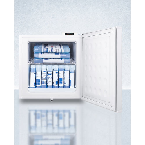 Accucold FS24LGP Compact All Freezer - 24L Energy Efficient Upright Freezer for Home, Office, or Garage - Perfect for Storing Frozen Food, Ice Cream, and Meal Prep