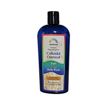 Organic Oatmeal Body Wash for Sensitive Skin - Unscented, 12 oz (Pack of 12) | Gentle Moisturizing Shower Gel for Dry & Itchy Skin - Perfect for Daily Use, Eczema & Allergy Relief