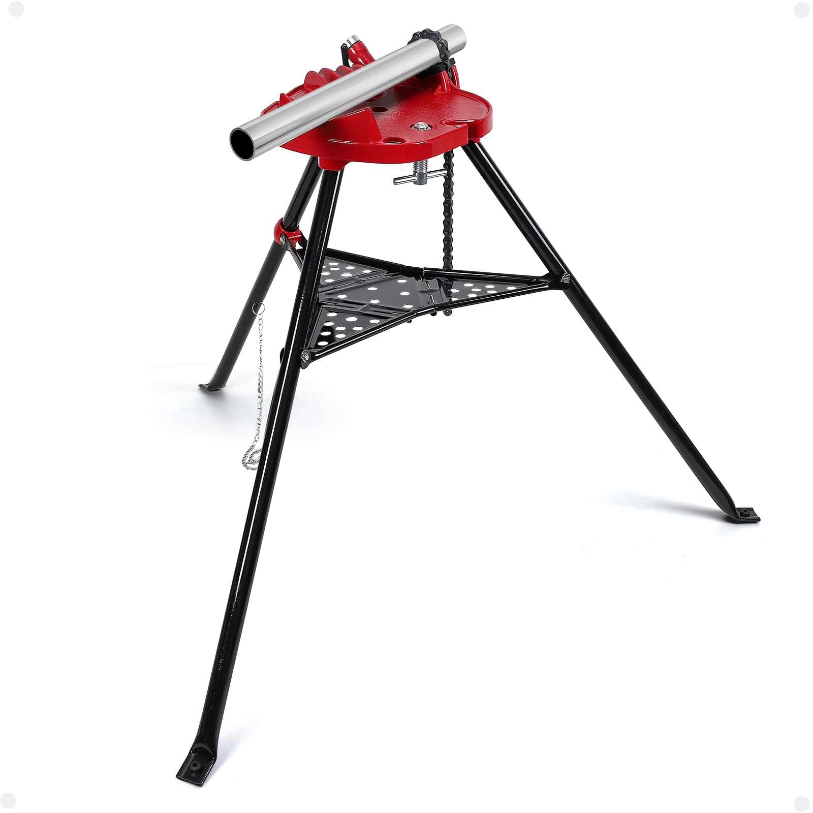 KYBOIT Heavy Duty Tripod Pipe Vise Stand with Chain - 1/8