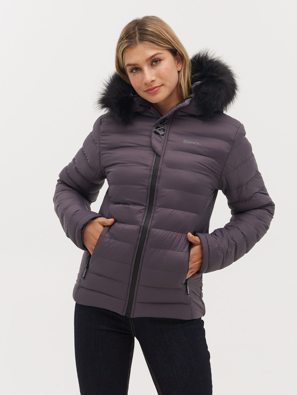 Ludlow Hooded Bomber Jacket for Men - Lightweight Waterproof Windbreaker with Fleece Lining | Perfect for Outdoor Hiking, Travel & Casual Wear