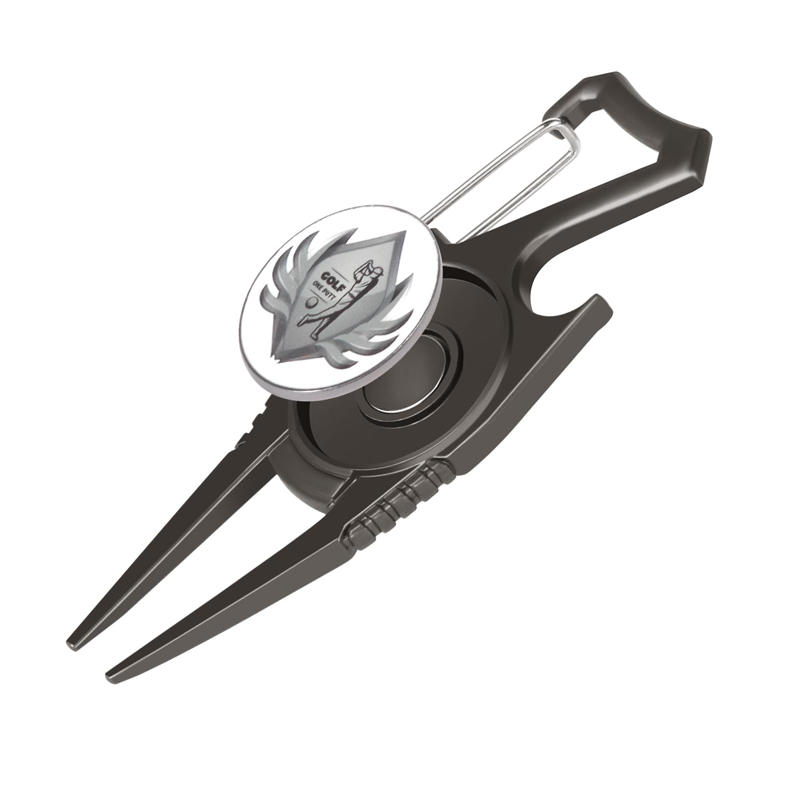 6-in-1 Golf Divot Repair Tool with Ball Marker & Club Holder - Premium Golf Accessories for Men & Women | Perfect Golf Gift for Players & Course Use
