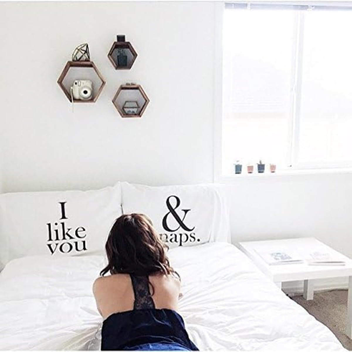 His and Her Cotton Couples Pillowcases Set - 20x30 Standard Size Wedding Gift for Husband & Wife - Fun 'Oh Susannah I Like You and Naps' Design - Perfect for Anniversaries, Valentine's Day & Romantic Bedroom Decor