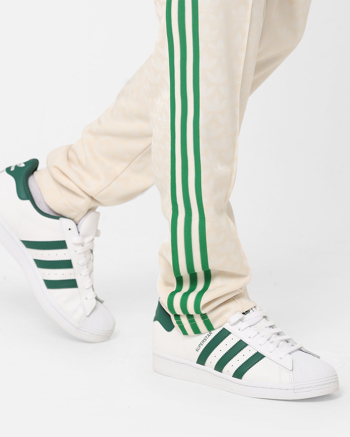 Adidas Adicolour Polyester Track Pants for Men & Women - Comfortable Athletic Joggers with Elastic Waistband, Wonder White - Perfect for Running, Gym Workouts & Casual Wear