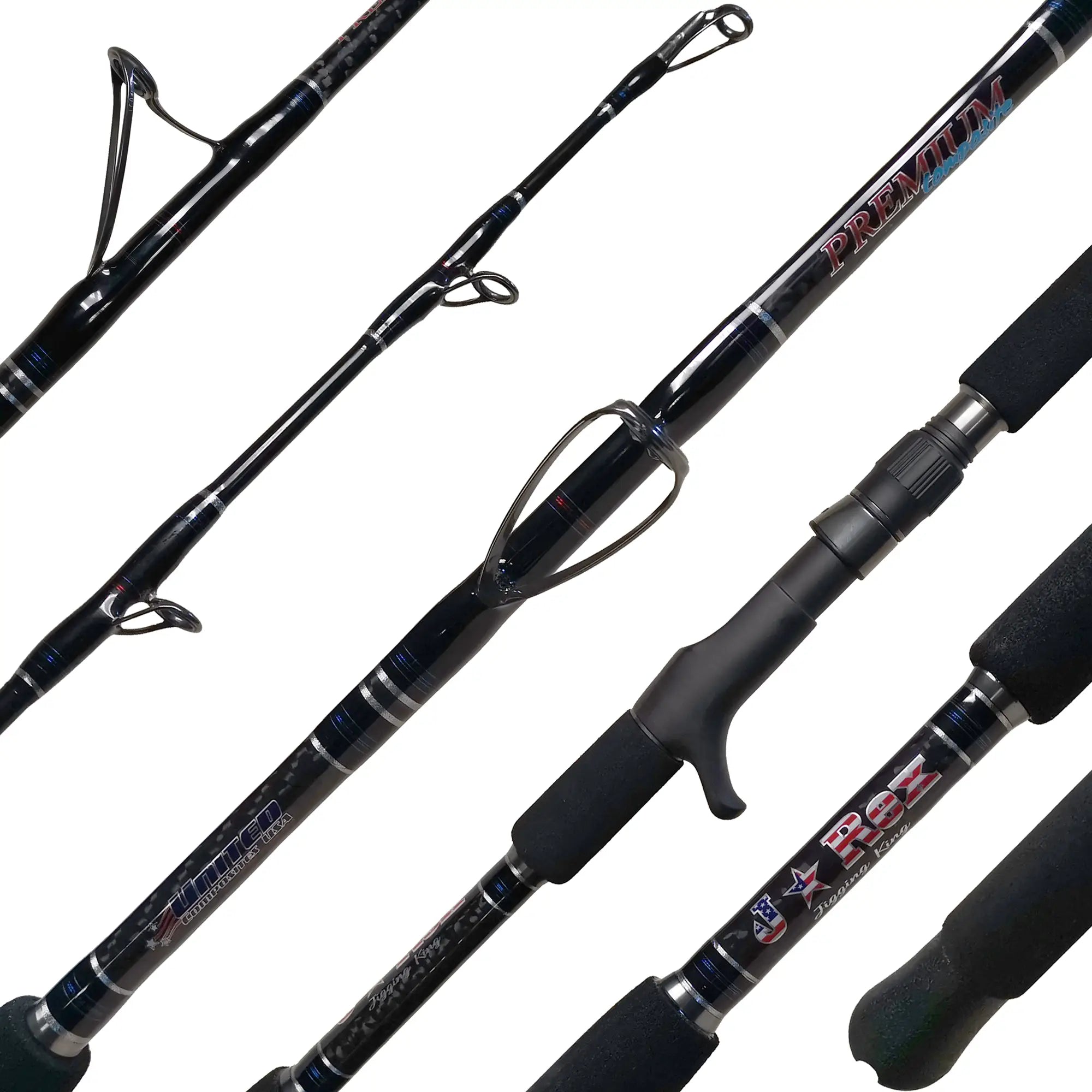 Premium United Composites RGPXJ JREX Jigging Fishing Rods - High-Performance Saltwater & Freshwater Rods for Offshore, Inshore, and Tournament Fishing