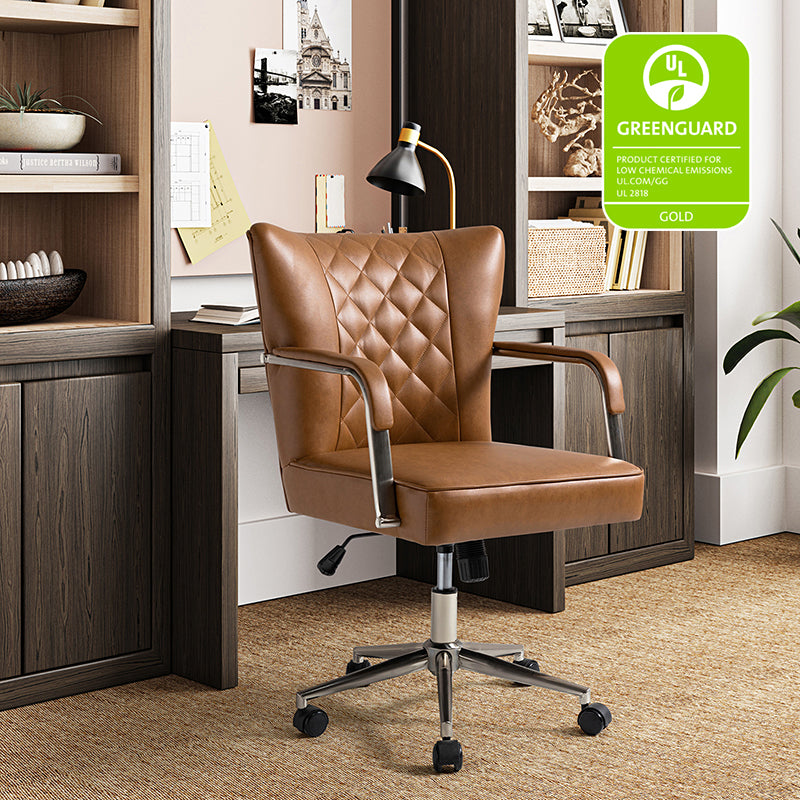 Egmont Waterproof 360 Degree Swivel Office Task Chair - Ergonomic Desk Chair for Home & Office Workspace, Gaming, and Study
