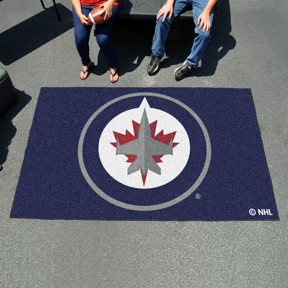Fan Mats NHL - Winnipeg Jets Ulti-Mat 59.5x94.5 Inch Large Premium Floor Mat for Home, Office & Game Room Decor - Perfect for Sports Fans & Hockey Enthusiasts