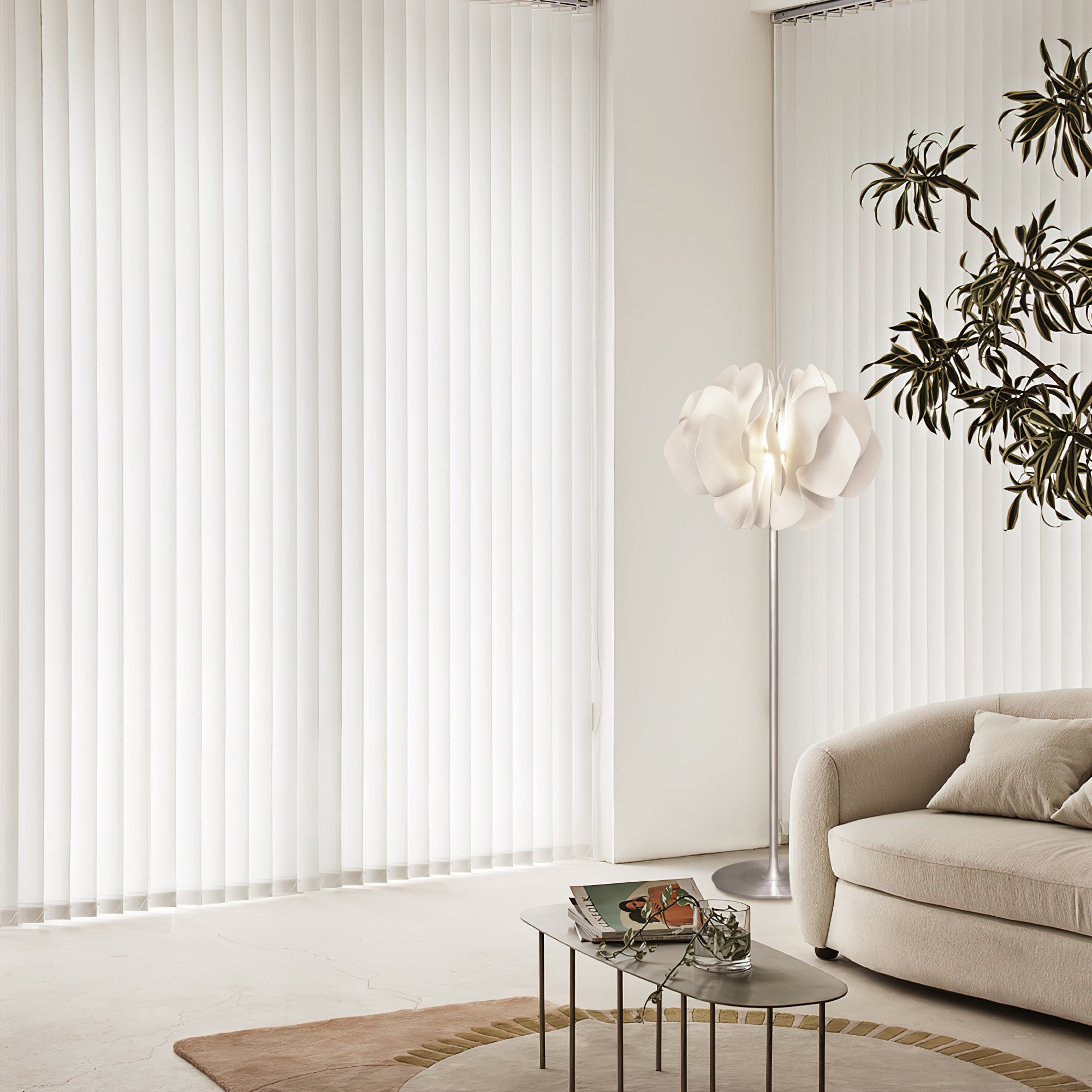 Modern Acrylic Flower Floor Lamp - Elegant Home Decor Lighting for Living Room, Bedroom, or Office - Soft Ambient Light with Adjustable Brightness