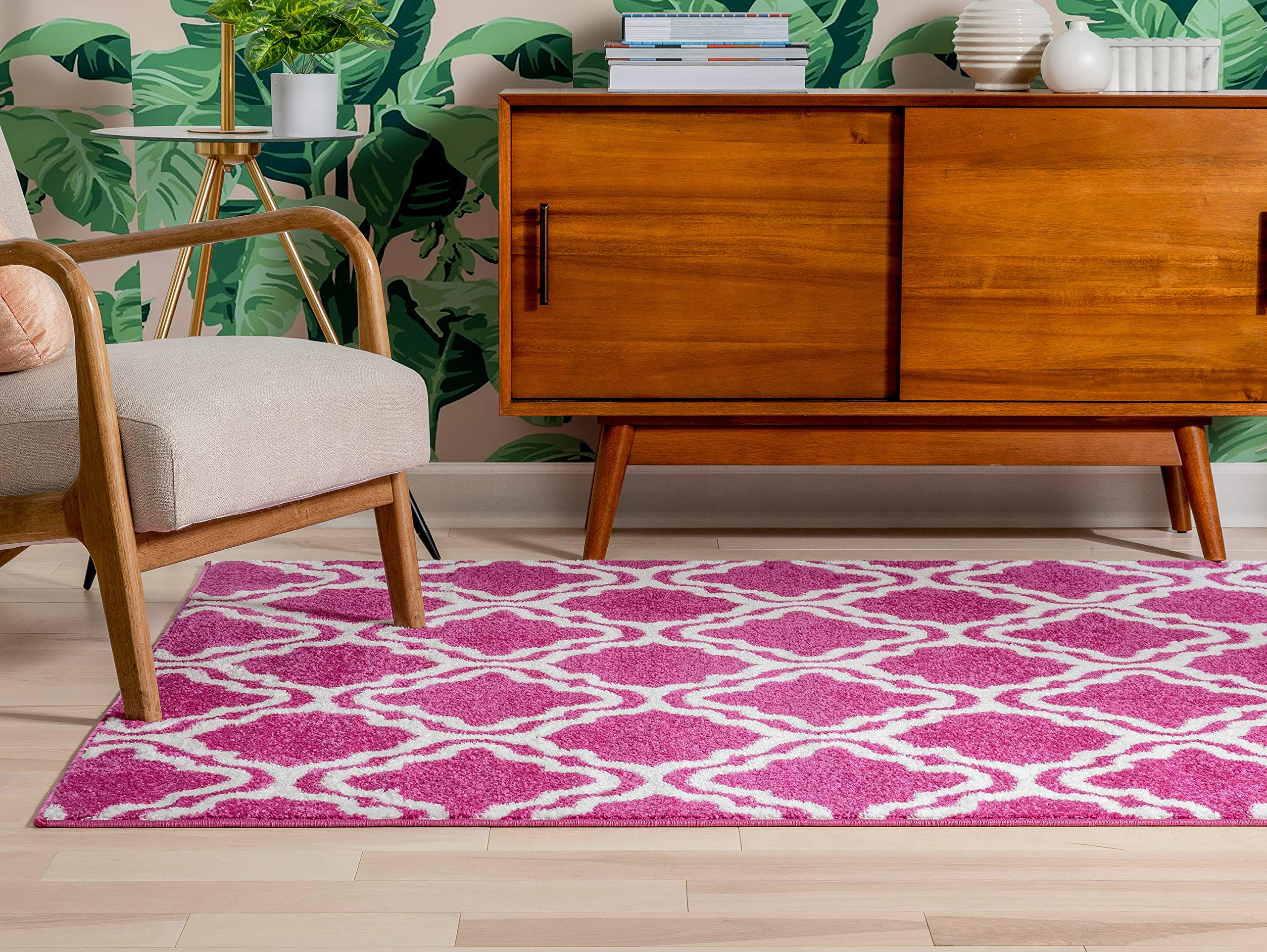 Well Woven Barclay Collection Hudson Terrace Red 8x10 Area Rug - Soft Modern Non-Slip Living Room, Bedroom & Dining Room Rug - Perfect for Home Decor, Office & High Traffic Areas
