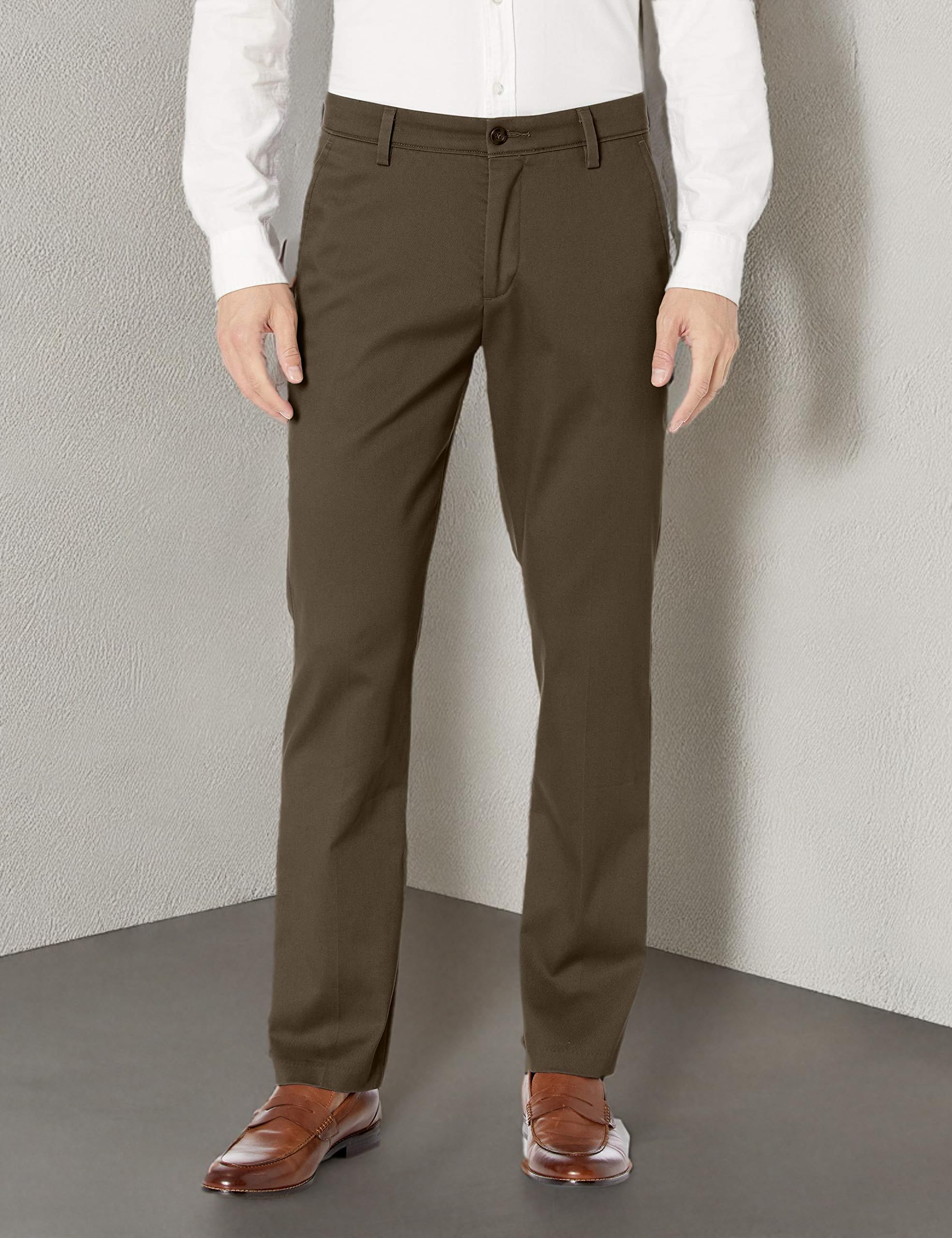 Dockers Men's Slim Fit Easy Khaki Pants - Comfortable Stretch Chinos for Business Casual & Office Wear | Perfect for Work, Travel & Everyday Style