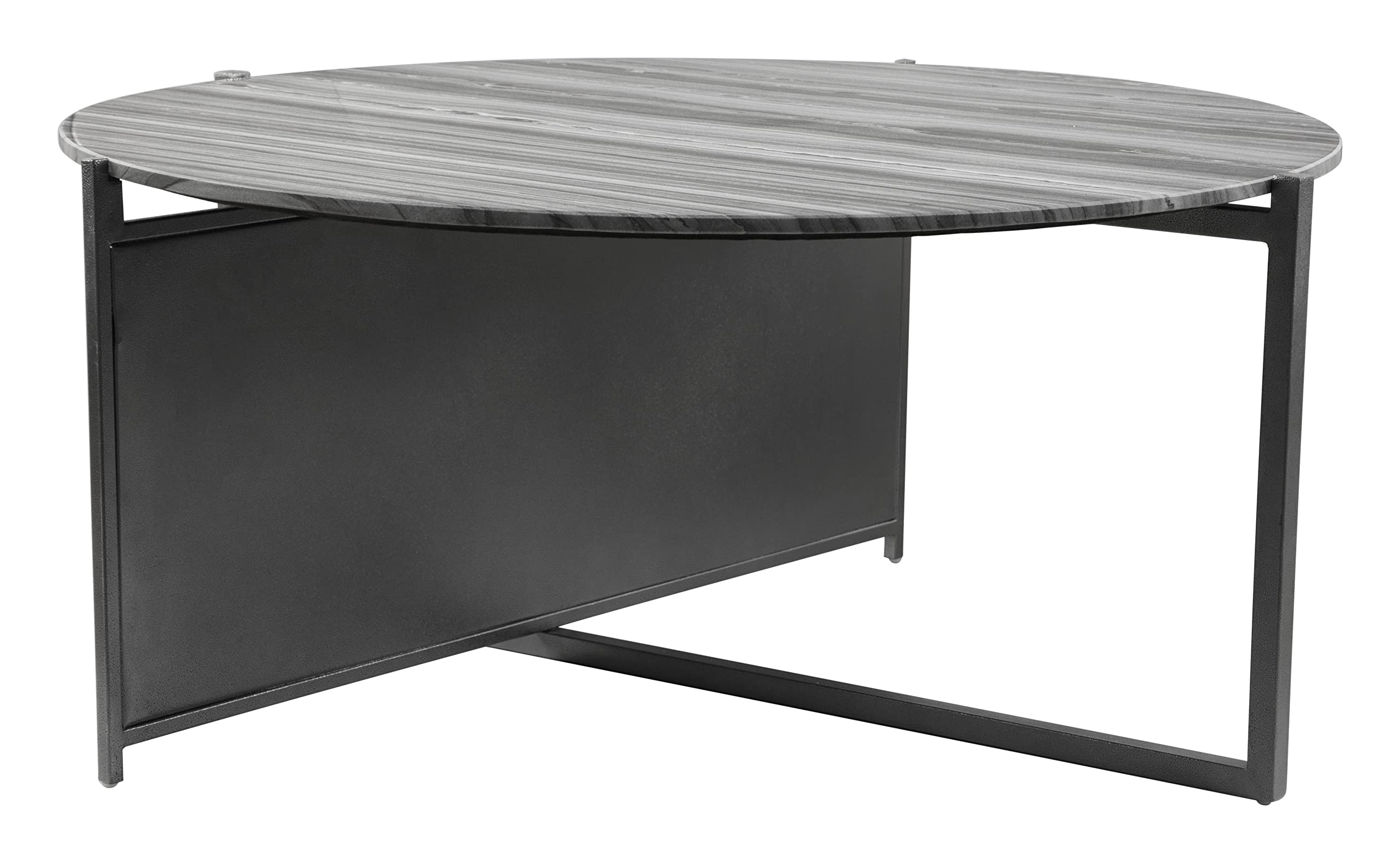 Modern Zuo McBride Coffee Table in Gray & Black - Stylish Living Room Centerpiece for Home & Office Decor
