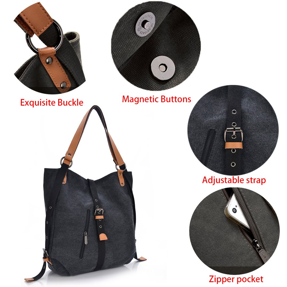 YoLin Women's Fashion Shoulder Bag - Stylish Casual Backpack Purse, Multifunctional Canvas Crossbody Bag for Work, Travel & Daily Use