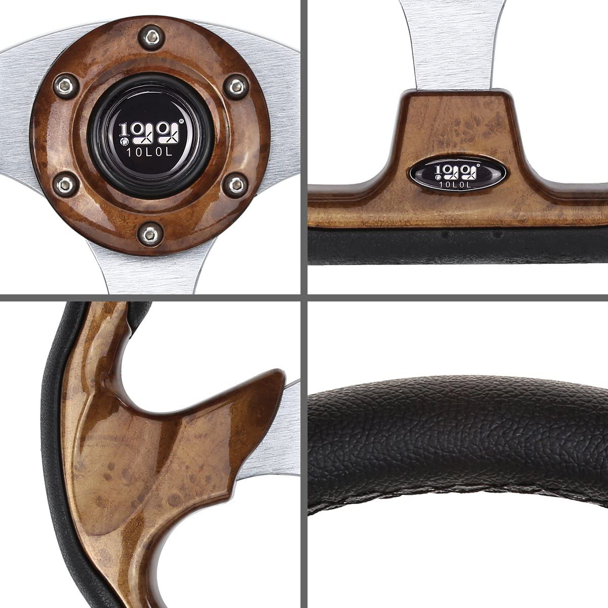 Universal 10L0L Golf Cart Steering Wheel - Fits Yamaha EZGO RXV & TXT, Club Car DS, Precedent & Tempo Models | Durable Replacement for Golf Cart Accessories | Perfect for Course Rounds & Neighborhood Cruising