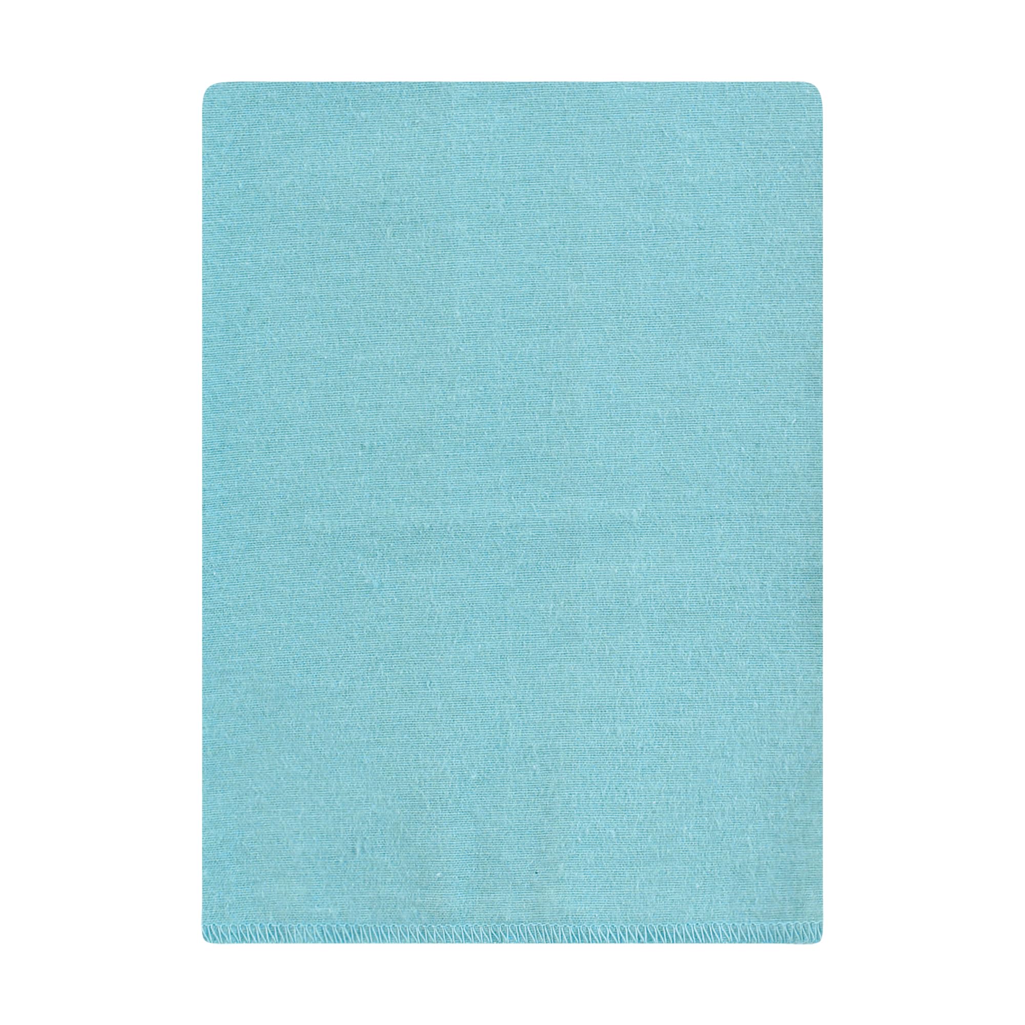 Hudson Baby Unisex Flannel Burp Cloths 12-Pack - Soft Teal Elephant Design - Perfect for Newborns & Infants - Ideal for Feeding, Spit-Up & Messy Moments
