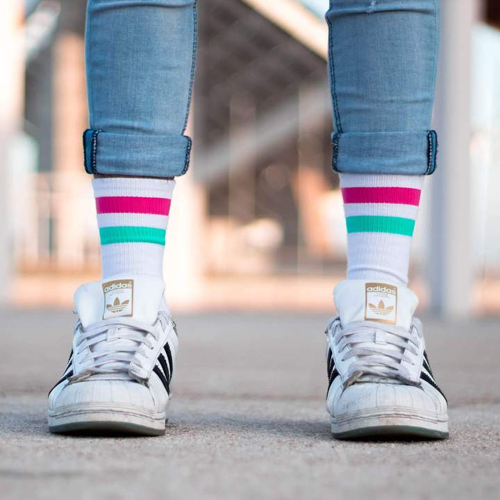 American Socks Vice City Mid High - Comfortable Cotton Crew Socks for Men & Women - Perfect for Casual Wear, Sports & Everyday Use