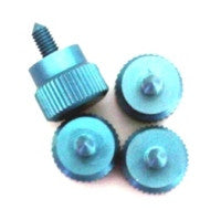 Lian Li Blue Thumb Screws - Set of 4 | Easy-to-Install PC Case Screws for Computer Builds & Hardware Upgrades