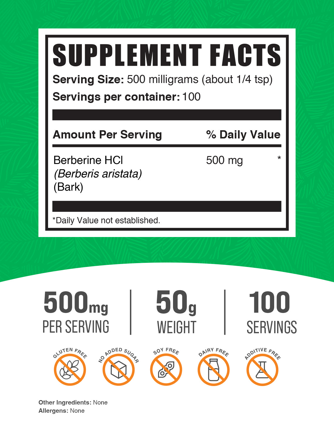 Premium Berberine HCl Powder 97% Pure - Natural Blood Sugar Support Supplement for Diabetes & Weight Management - Vegan, Non-GMO, Gluten-Free - Supports Heart Health & Digestion - Ideal for Daily Wellness Routine