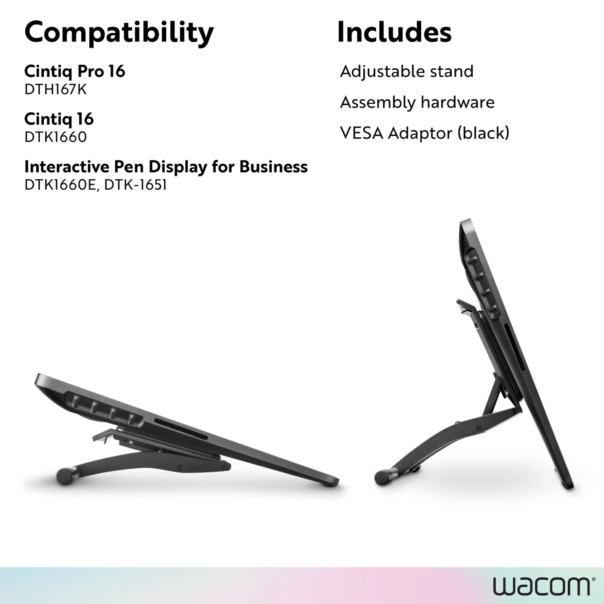 Wacom Cintiq Pro Adjustable Stand for Digital Artists - Ergonomic Drawing Tablet Stand for Graphic Design, Animation & Illustration Workspace Setup