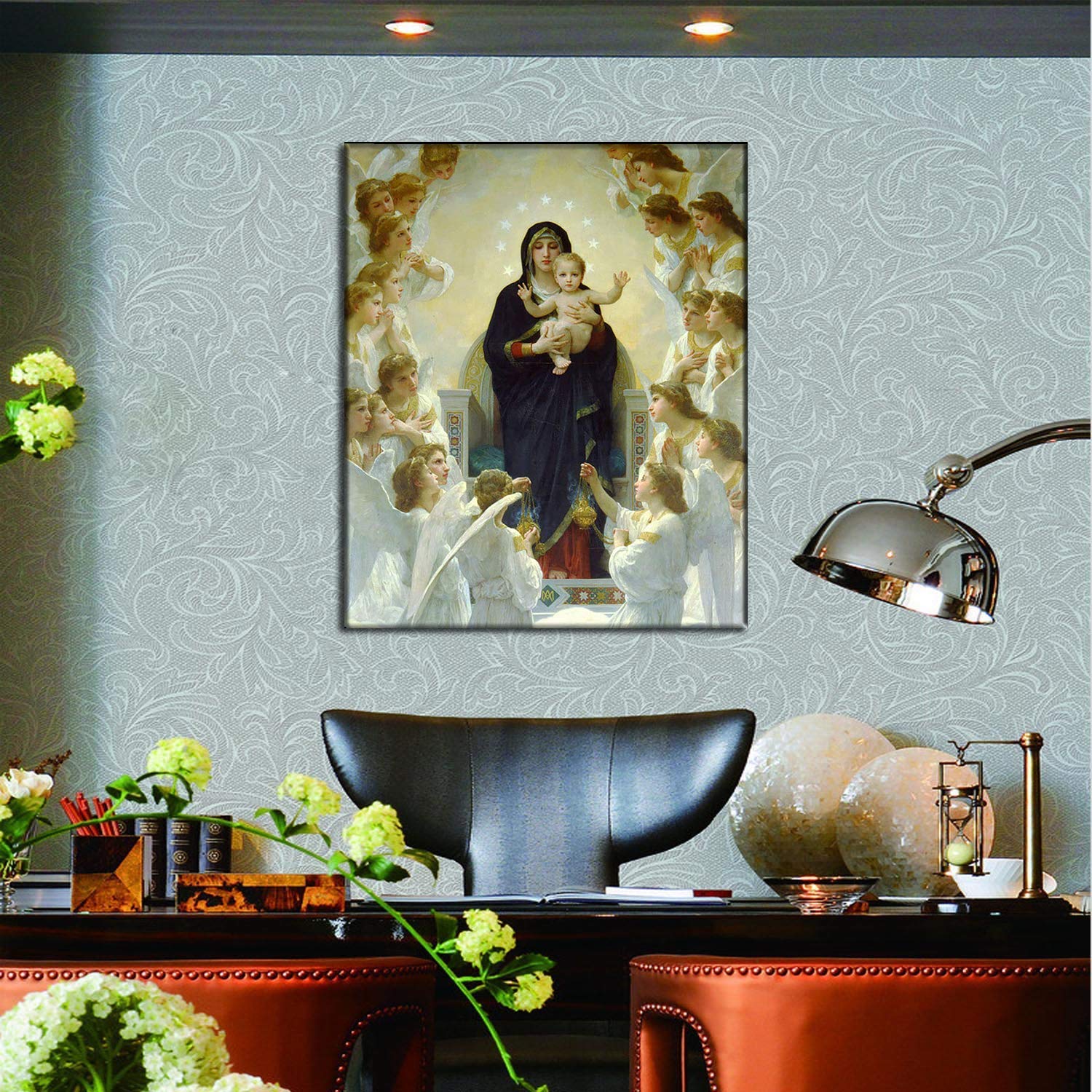 ZENDA Framed Jesus Picture - The Hand of God Wall Art Decor for Bedroom, Office & Living Room - Ready to Hang Christian Home Decor - Perfect for Prayer Spaces & Gift Giving