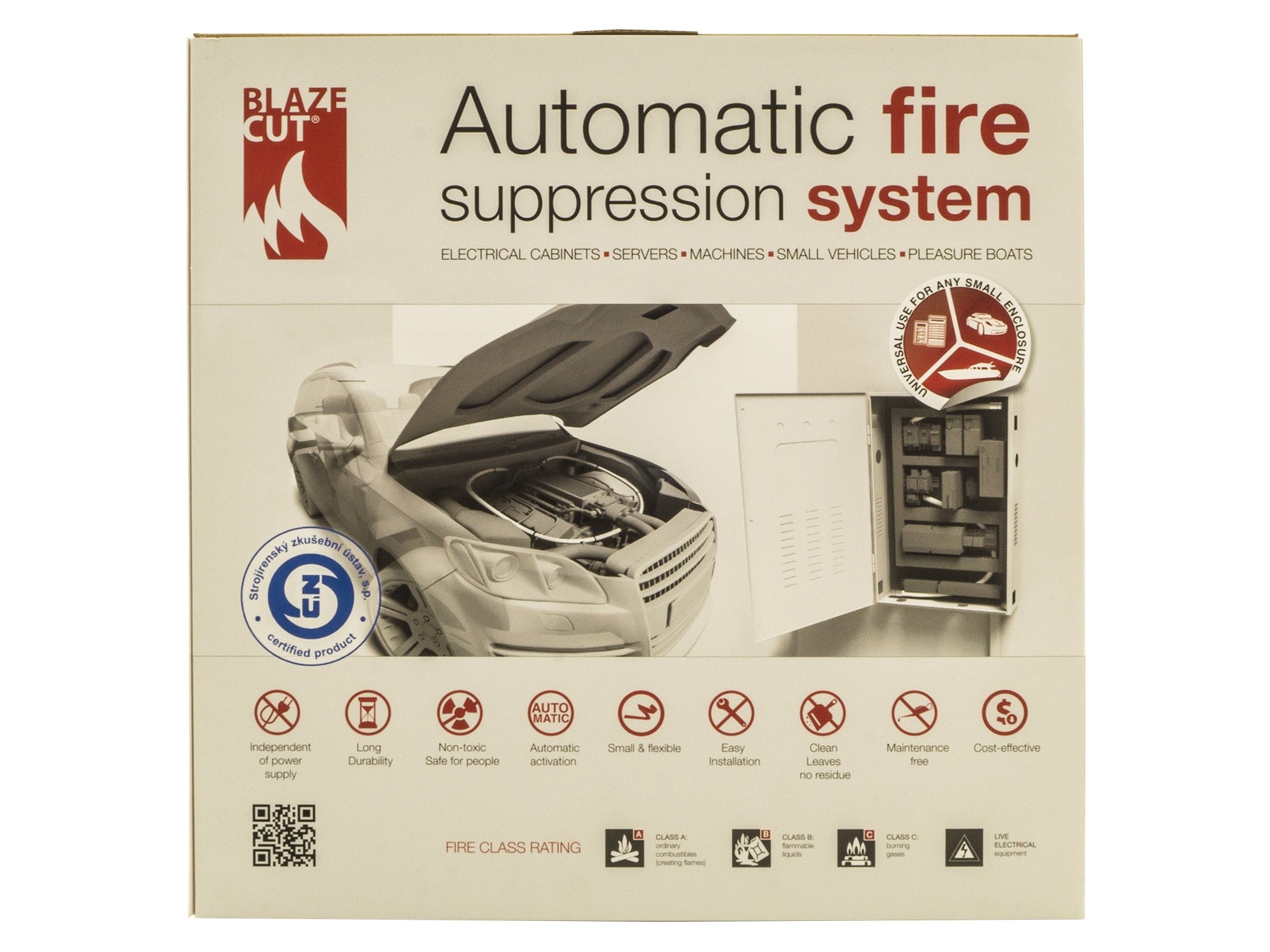 Blazecut Automatic Fire Suppression System - Fast-Acting Fire Protection for Homes & Businesses | Ideal for Kitchens, Garages, and Electrical Panels