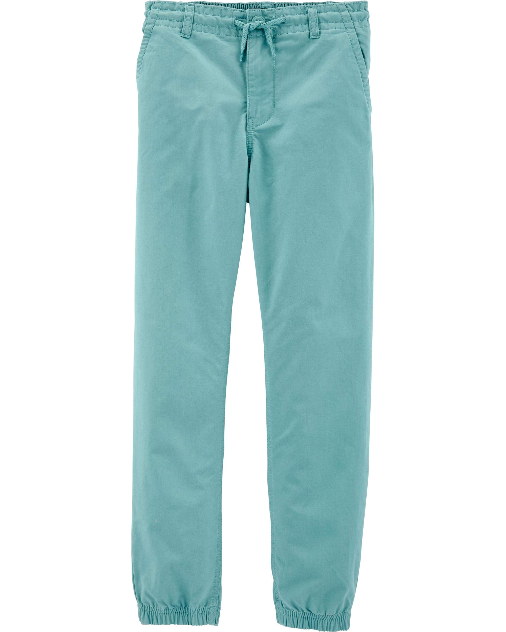 OshKosh Boys' Twill Joggers - Comfortable Pull-on Pants for Play