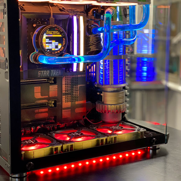 Geek Machine™ Star Trek Warp Core Edition Gaming PC - AMD Ryzen 9 7950X3D Prebuilt Desktop Computer for 4K Gaming, Streaming & VR | Perfect for Sci-Fi Fans & High-Performance Computing