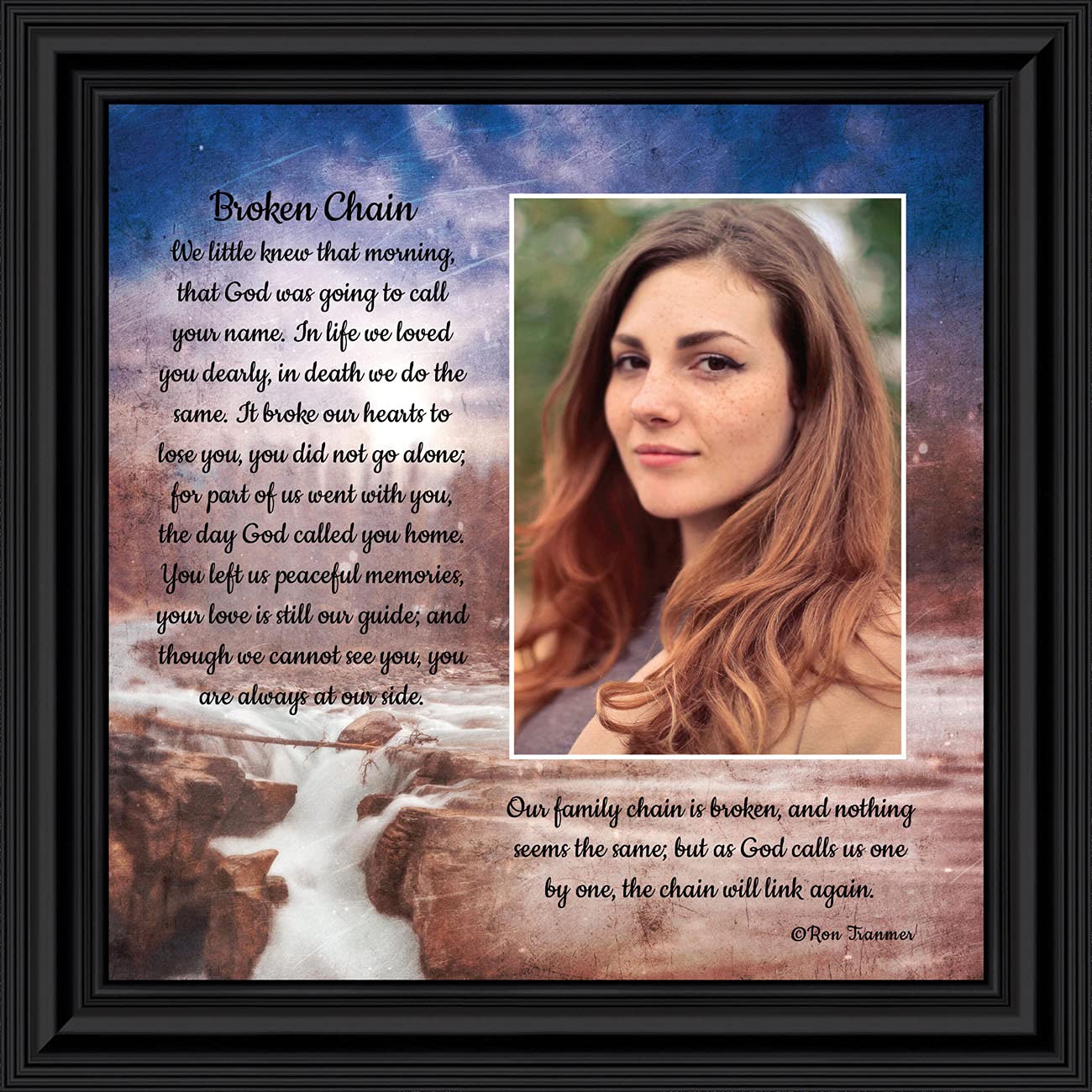 Broken Chain Picture Frame - Sympathy Gift for Loved Ones | Memorial Décor for Home & Office