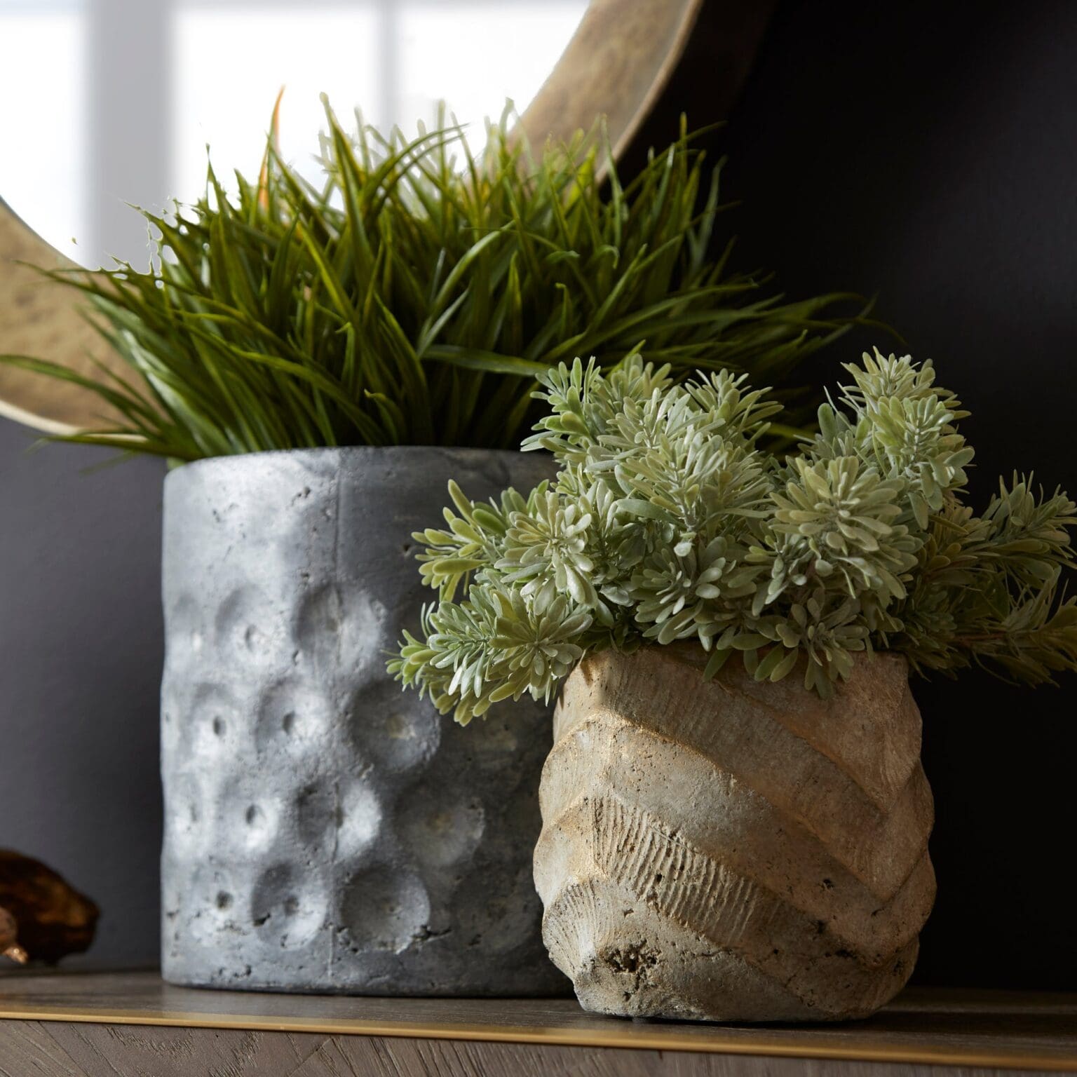 Cyan Design 11056 Cache Creek Planter - Brown Sandstone Small Flower Pot for Indoor & Outdoor Plants | Perfect for Home Decor, Garden, Patio, and Office Spaces
