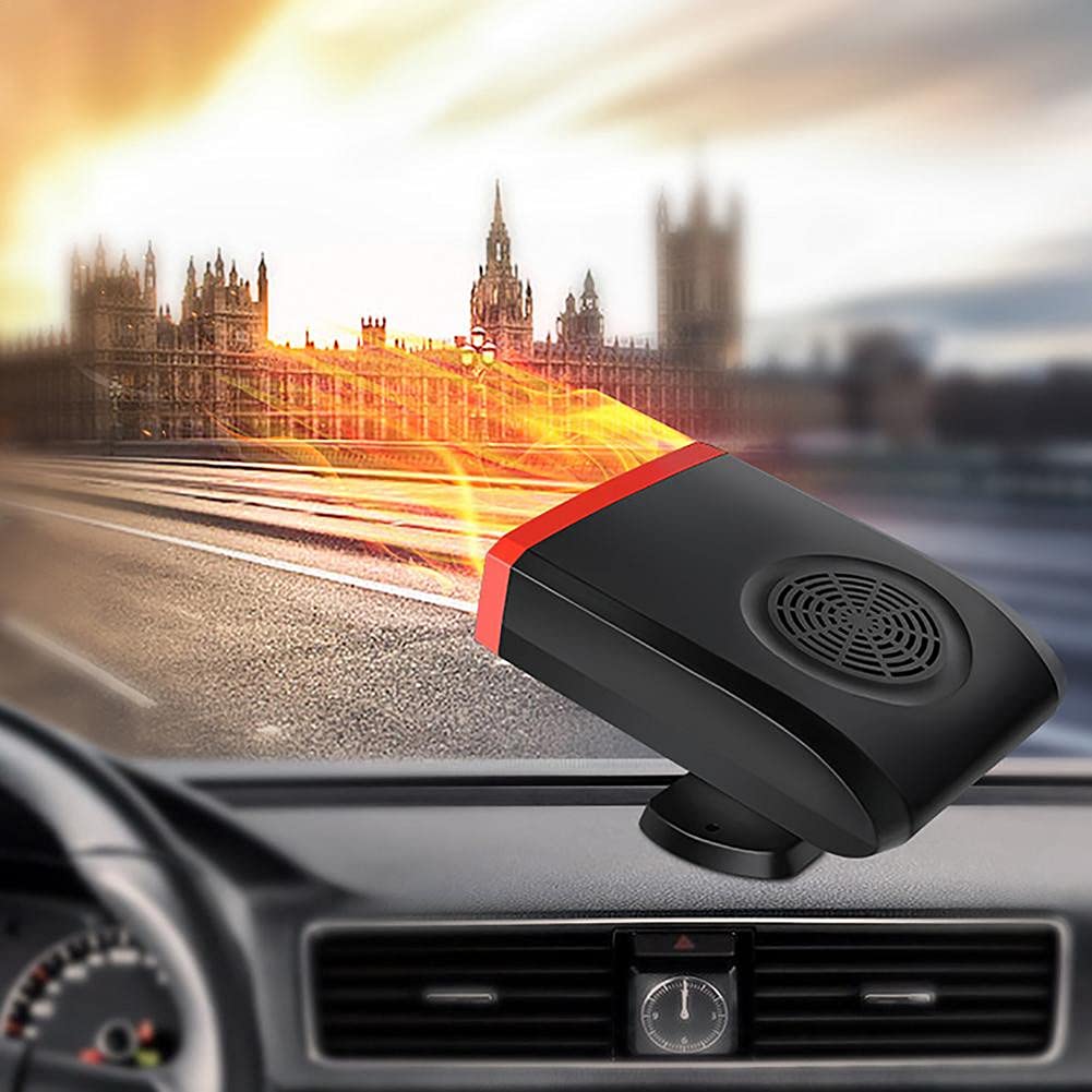 150W Portable Car Heater with Air Purification - High Power 12V/24V Defroster & Defogger for Fast Interior Heating - Ideal for Winter Driving, Camping, and Emergency Car Warmth