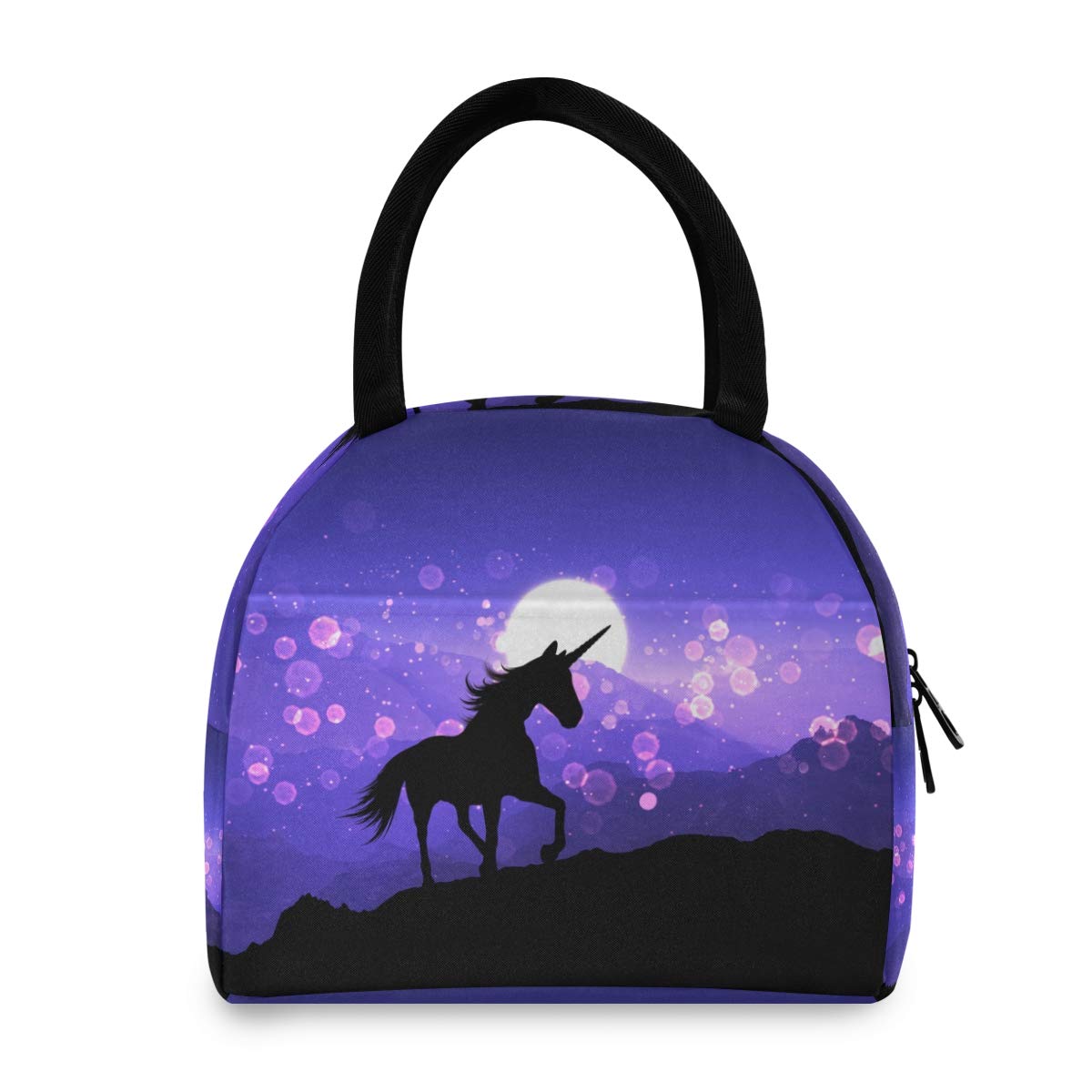 3D Fantasy Unicorn Insulated Lunch Bag for Women & Kids - Reusable Thermal Lunch Box Cooler for Work, School, Picnic - Perfect for Office Meals, School Lunches & Outdoor Activities