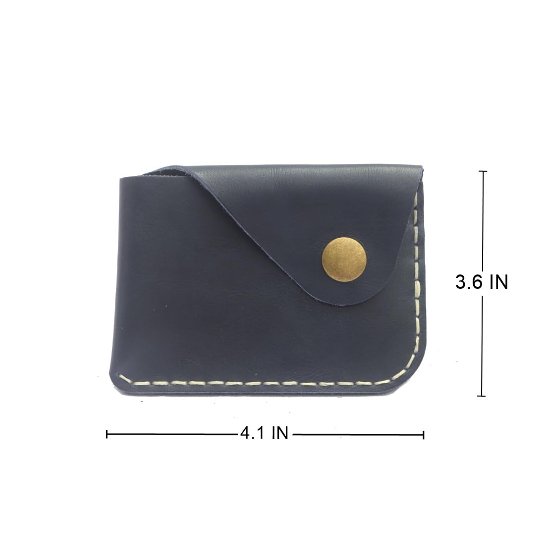 Upgraded Minimalist Card Holder - Handmade Thin Wallet with Multiple Card Slots, RFID Protection (Dark Blue) | Perfect for Everyday Carry, Travel & Business Use
