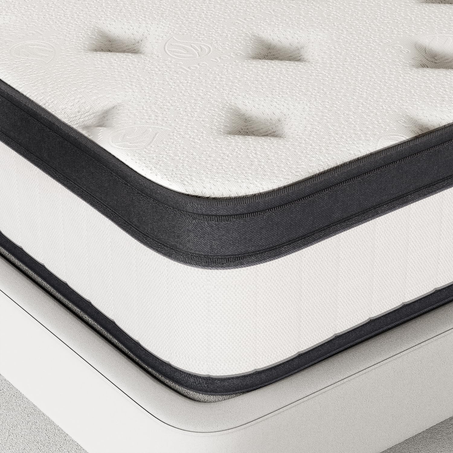 OAITE 10-Inch Hybrid Queen Mattress - Individually Wrapped Pocket Springs & Cooling Memory Foam, Queen Size Bed in a Box for Pressure Relief & Breathable Support - Perfect for Back Pain Relief, Guest Rooms & Small Apartments