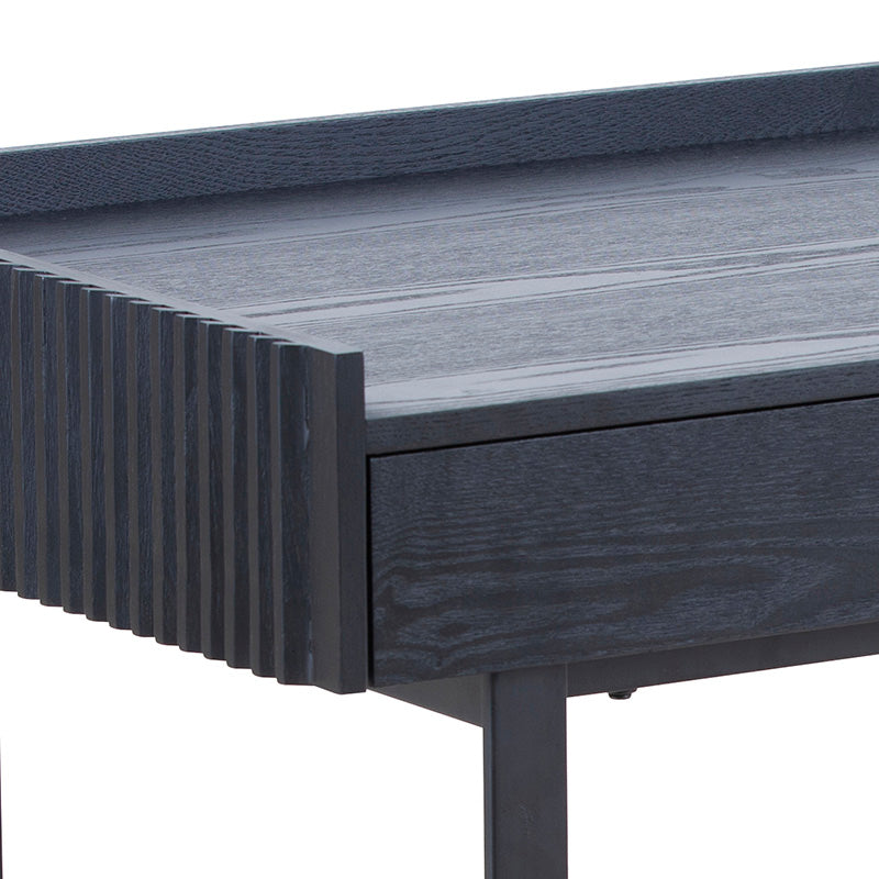 Montana Study Desk 120cm Black Ash - Modern Writing Desk for Home Office, Study Room & Dormitory - Sturdy Computer Desk with Spacious Work Surface