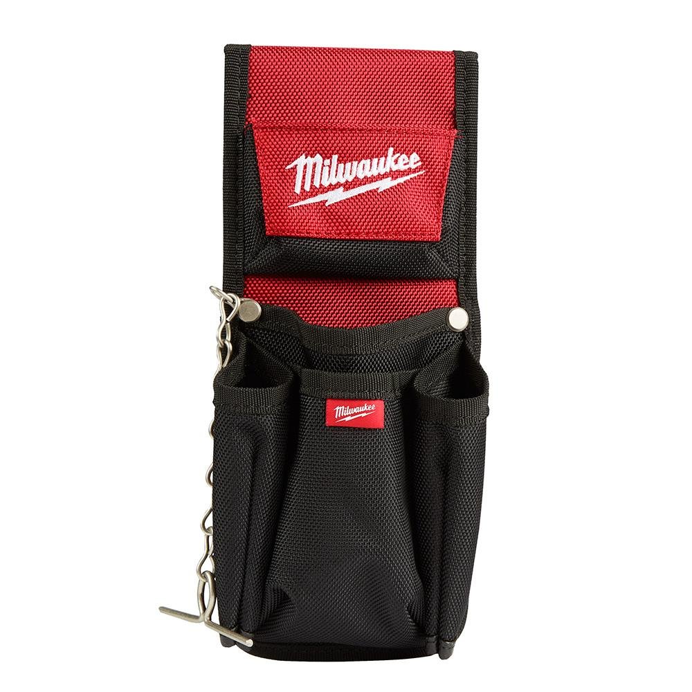 Milwaukee 7-Pocket Compact Utility Pouch - Durable Tool Organizer for Electricians, Carpenters & DIY Projects - Perfect for Work Belt, Tool Storage & Job Site Organization