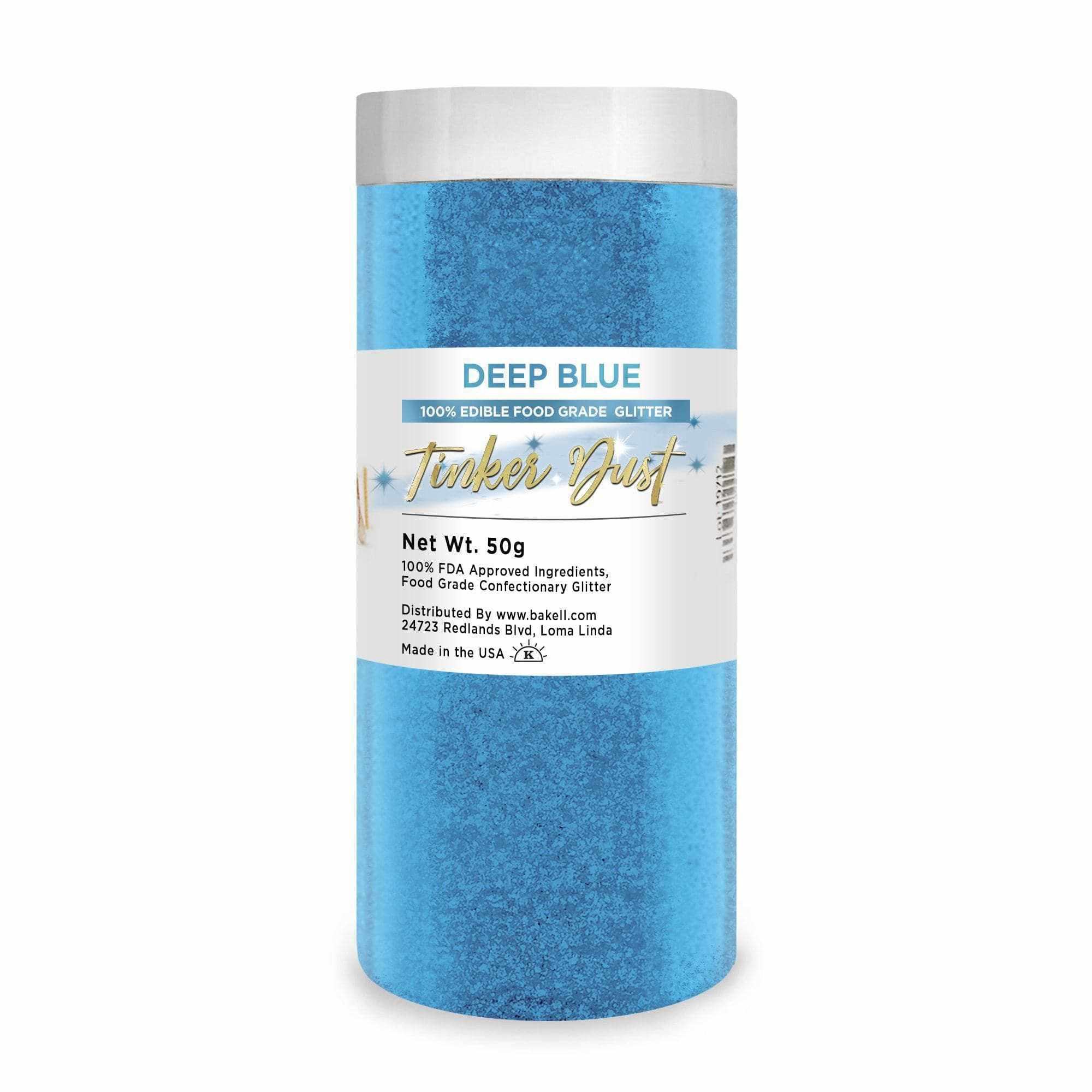 Deep Blue Edible Glitter for Baking & Cake Decorating | Tinker Dust® | Perfect for Cupcakes, Cookies, Desserts & DIY Crafts