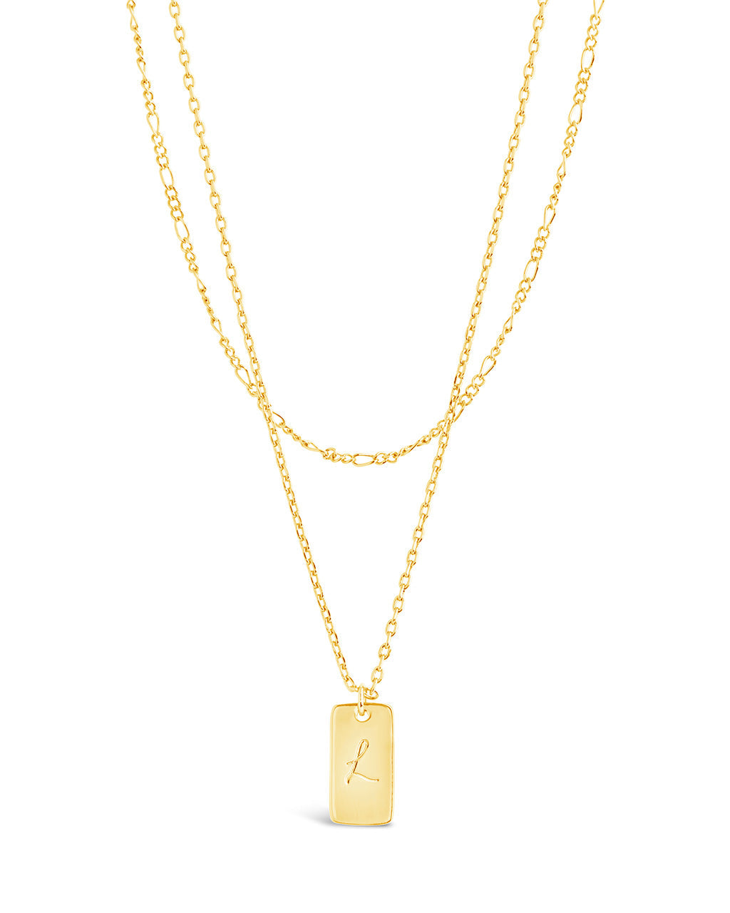 Layered Chain Necklace for Women - Initial Pendant Necklace, Dainty Gold & Silver Jewelry Gift for Her - Perfect for Everyday Wear, Date Night & Special Occasions