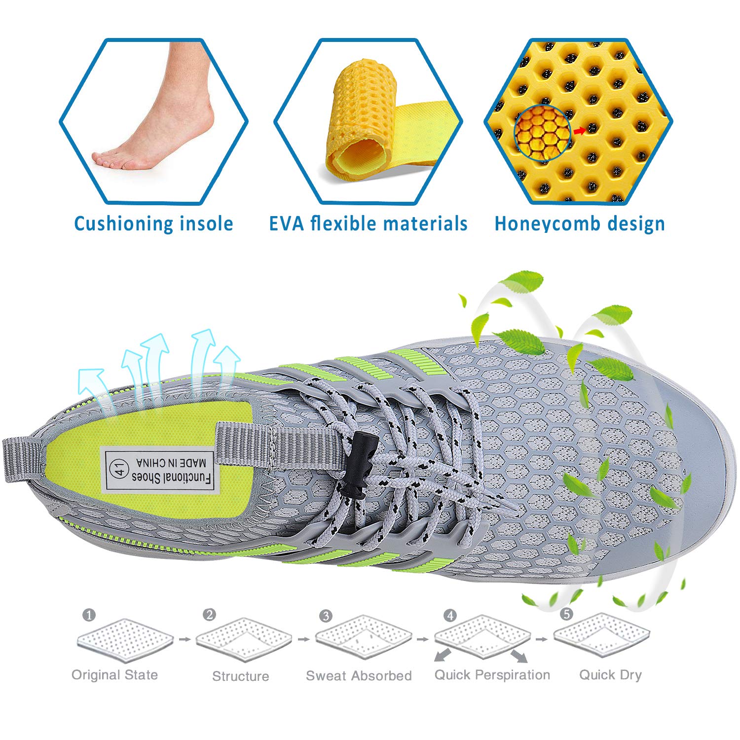 Best Water Shoes for Men & Women - Quick Dry Barefoot Aqua Socks for Swimming, Surfing, Beach, Pool, Yoga & Outdoor Activities - Lightweight Sports Shoes for Water Sports & Travel