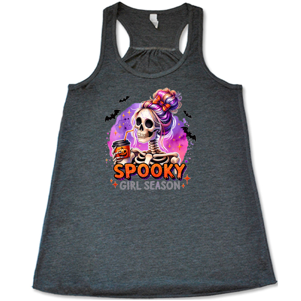 Spooky Girl Season Halloween T-Shirt - Cute & Trendy Fall Shirt for Women | Perfect for Halloween Parties, Pumpkin Patch & Autumn Outfits