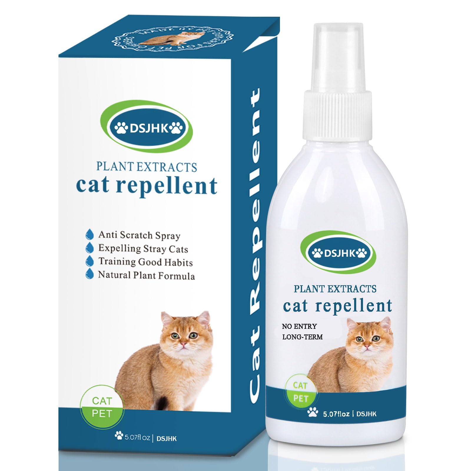 Natural Cat Deterrent Spray for Indoor & Outdoor Use - Safe Kitten Repellent to Stop Scratching Furniture, Sofas, Rugs & Curtains | Training Aid for Cats | Protect Your Home Decor & Create Pet-Friendly Spaces