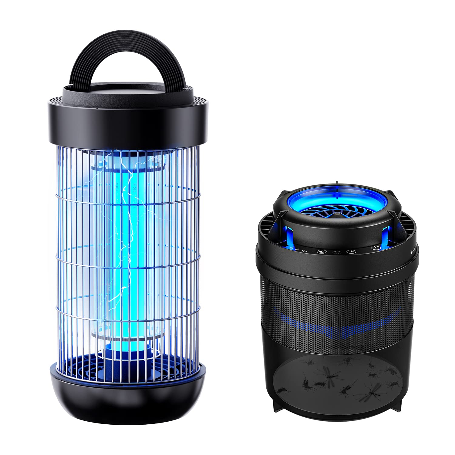 Effective Fruit Fly Trap & Bug Zapper Combo for Indoor/Outdoor Use - Natural Pest Control for Kitchen, Garden, and Patio