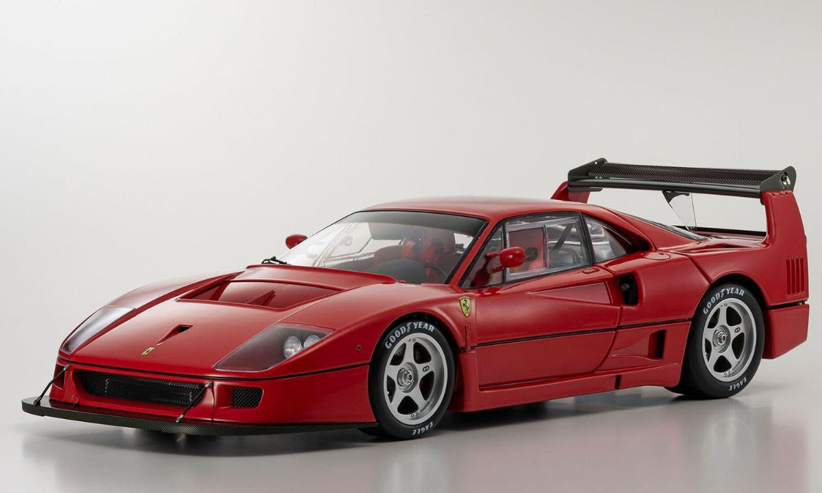 Kyosho 1:12 Scale Ferrari F40 Competizione Red Diecast Model Car - Collectible Display & Racing Enthusiast Gift