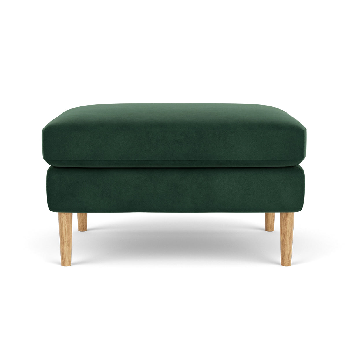 Luxury Velvet Ottoman Stool - Soft Tufted Storage Bench for Living Room, Bedroom & Entryway - Modern Home Decor & Extra Seating
