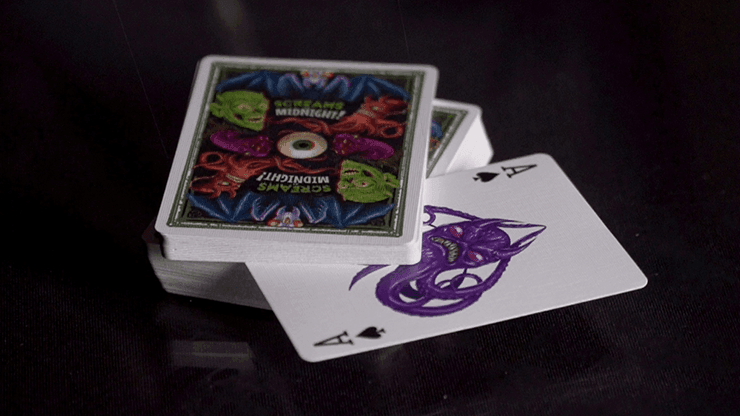 Spooky 3D Playing Cards - Screams at Midnight Deck for Magic Tricks, Poker Nights & Halloween Parties | Perfect for Game Nights, Gifts & Collectors