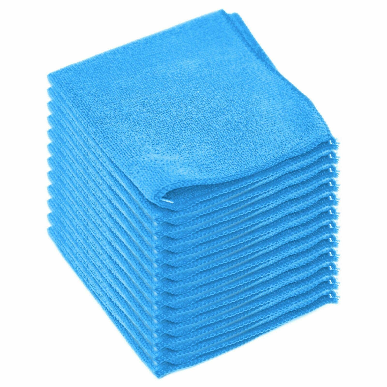 Premium 120-Pack Microfiber Cleaning Cloths - Super Absorbent, Lint-Free, Reusable Towels for Car Detailing, Kitchen, Bathroom & Dusting (12
