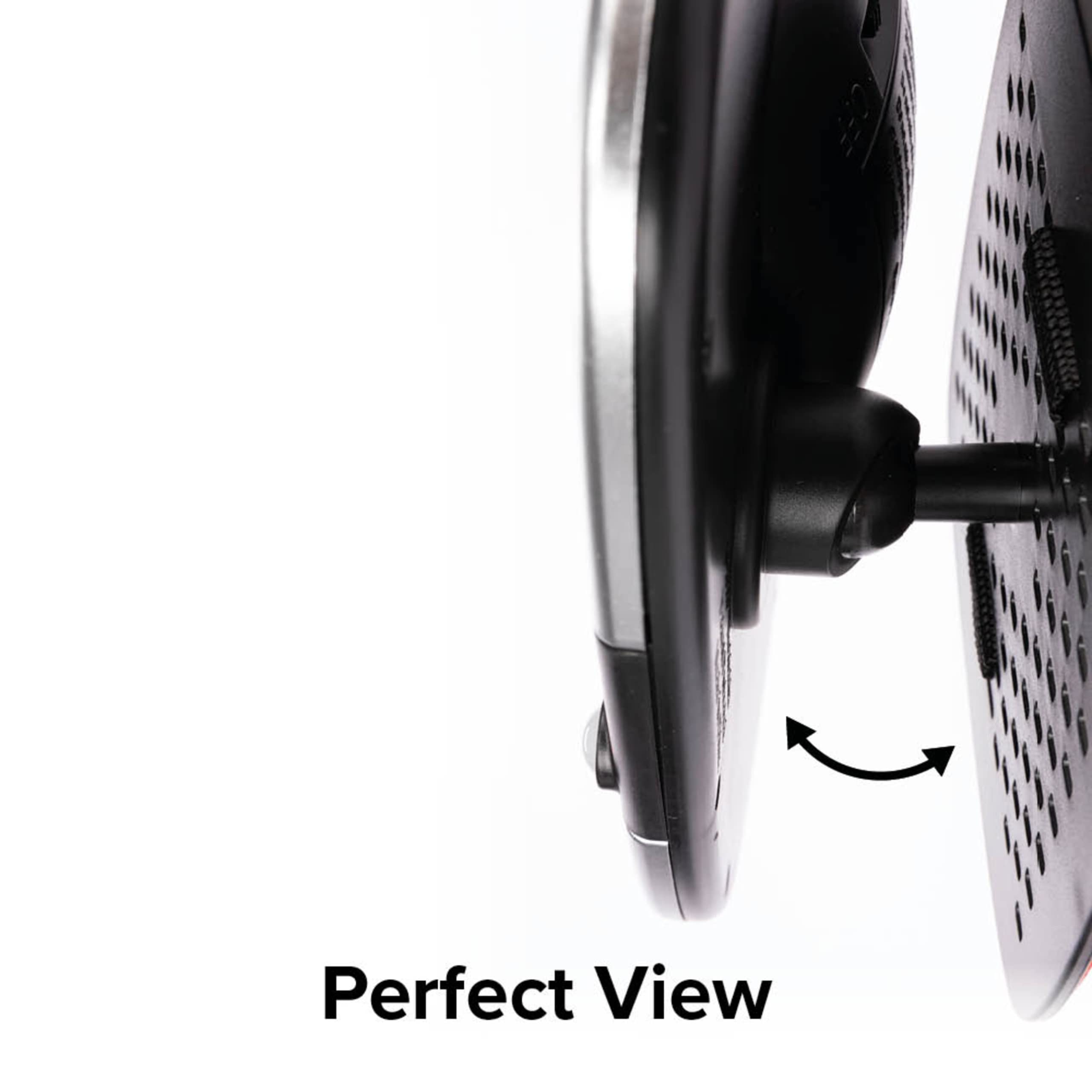 Diono Easy View Plus Baby Car Mirror with LED Light - 360° Rotating Safety Car Seat Mirror for Rear Facing Infants | Shatterproof & Crash Tested | Wide Crystal Clear View for Night Driving | Perfect for Road Trips & Daily Commutes with Baby