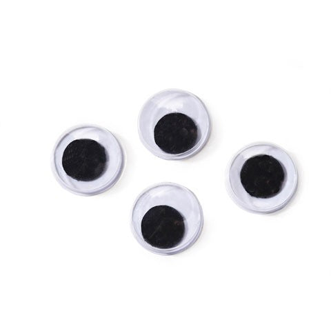 15mm Black Eye Stickers for Makeup & Costumes - Perfect for Halloween, Cosplay, and Theatrical Performances