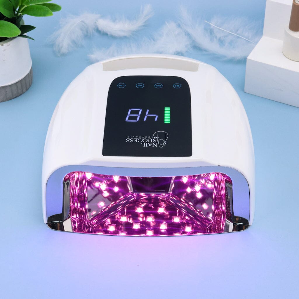 PRO 96W Rechargeable LED/UV Nail Lamp for Gel Polish - Fast Curing, Portable Manicure & Pedicure Light for Home & Salon Use