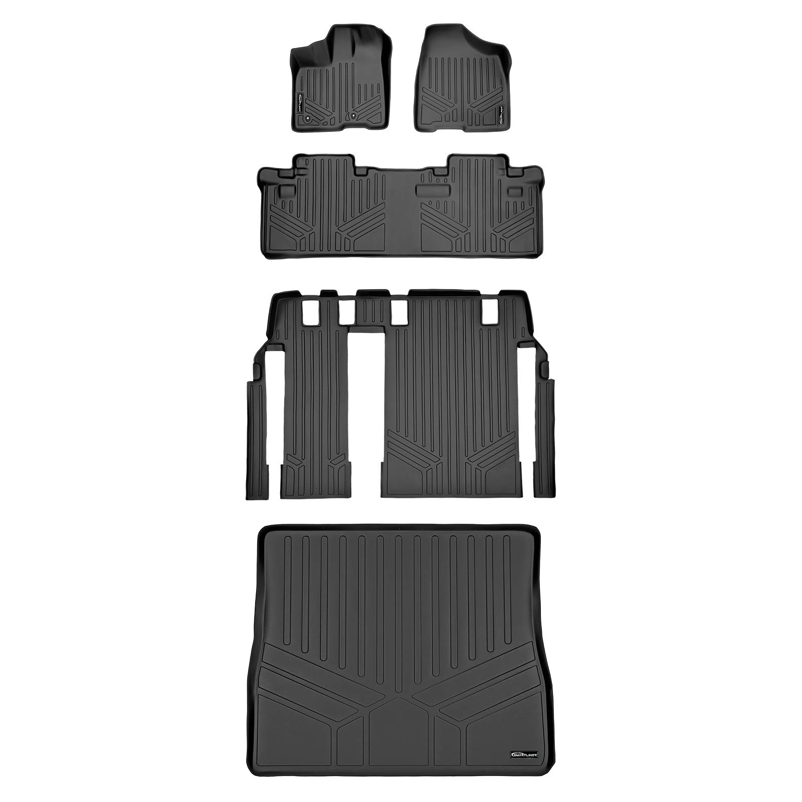MAXLINER Custom Fit Car Floor Mats - A0083/B0083/C0229/D0083 Black All-Weather Protection for Cars, Trucks & SUVs | Perfect for Daily Commutes, Road Trips & Family Adventures