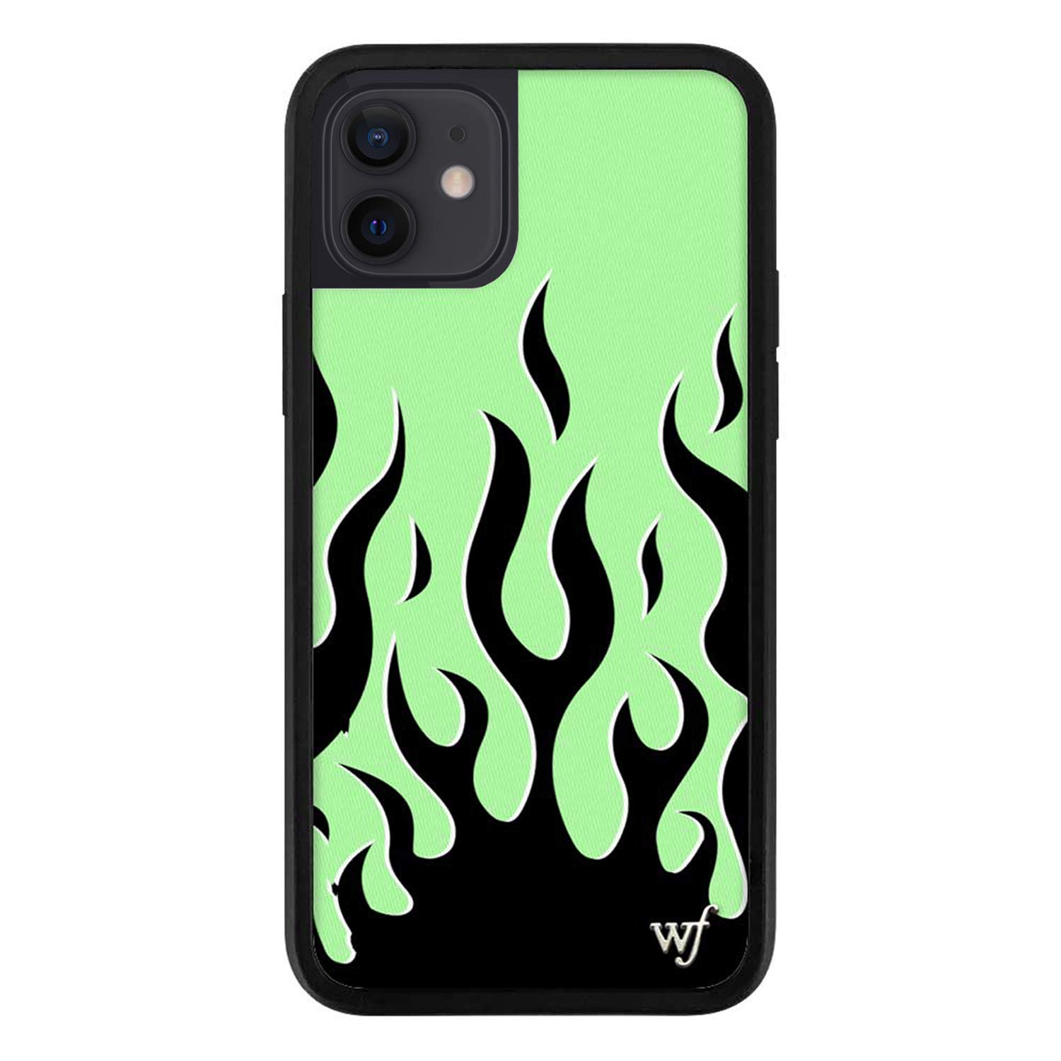 Wildflower Cases - Neon Flames iPhone 12/12 Pro Protective Phone Cover | Slim Shockproof Case with Stylish Design for Everyday Use & Outdoor Activities