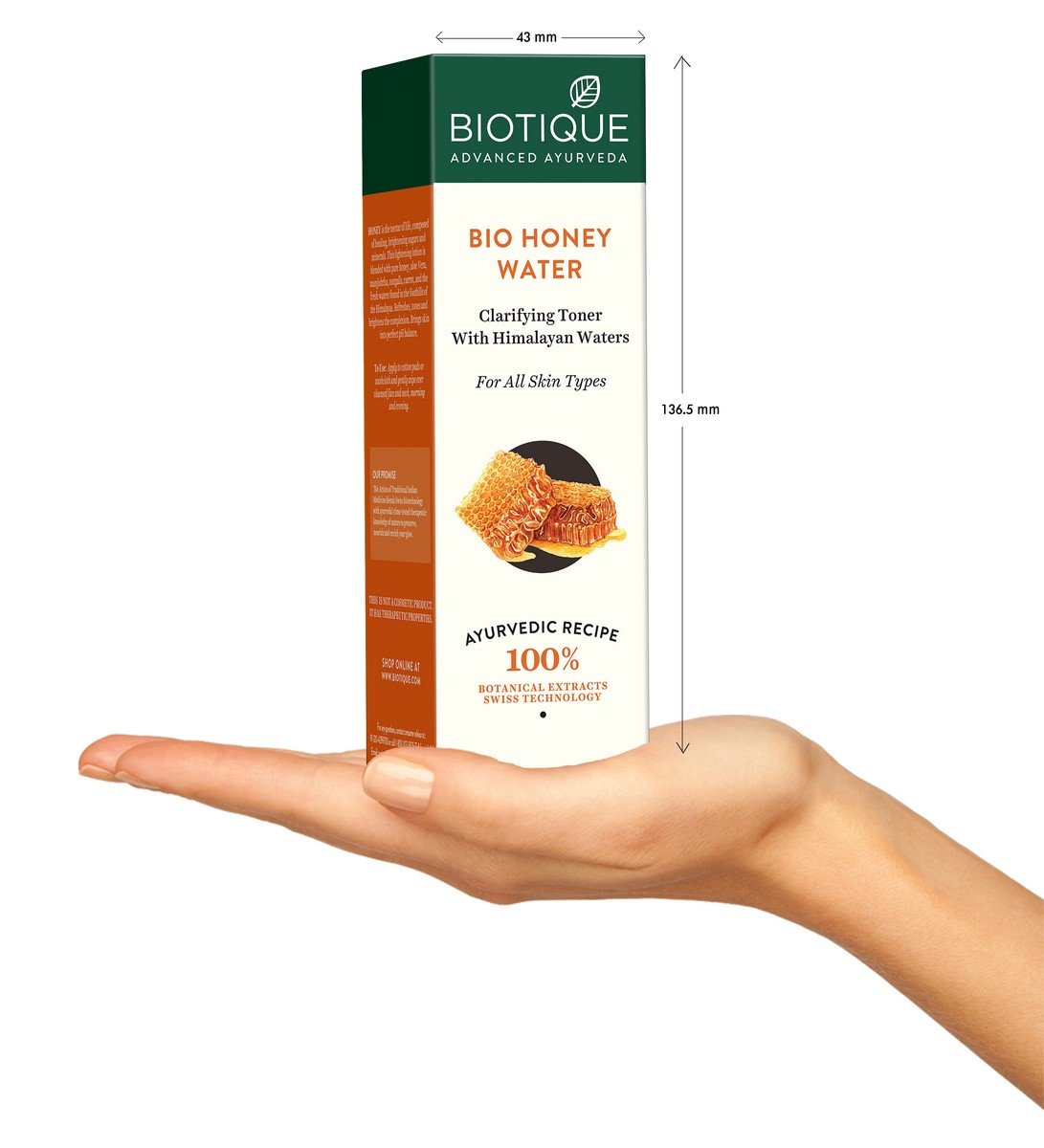 Biotique Bio Honey Water Clarifying Toner 120ml & Bio Milk Protein Whitening Face Pack 50g - Natural Skincare Set for All Skin Types | Hydrating Toner & Brightening Mask for Daily Glow Routine
